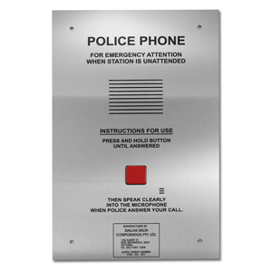 Police customer service telephone 1 button
