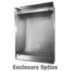 vertical stainless steel enclosure for customer service telephones