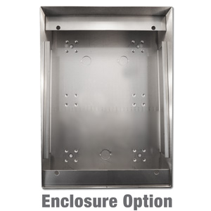 enclosure-vert-cst-front vertical stainless steel enclosure for customer service telephones