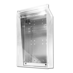 vertical perspex enclosure for door station